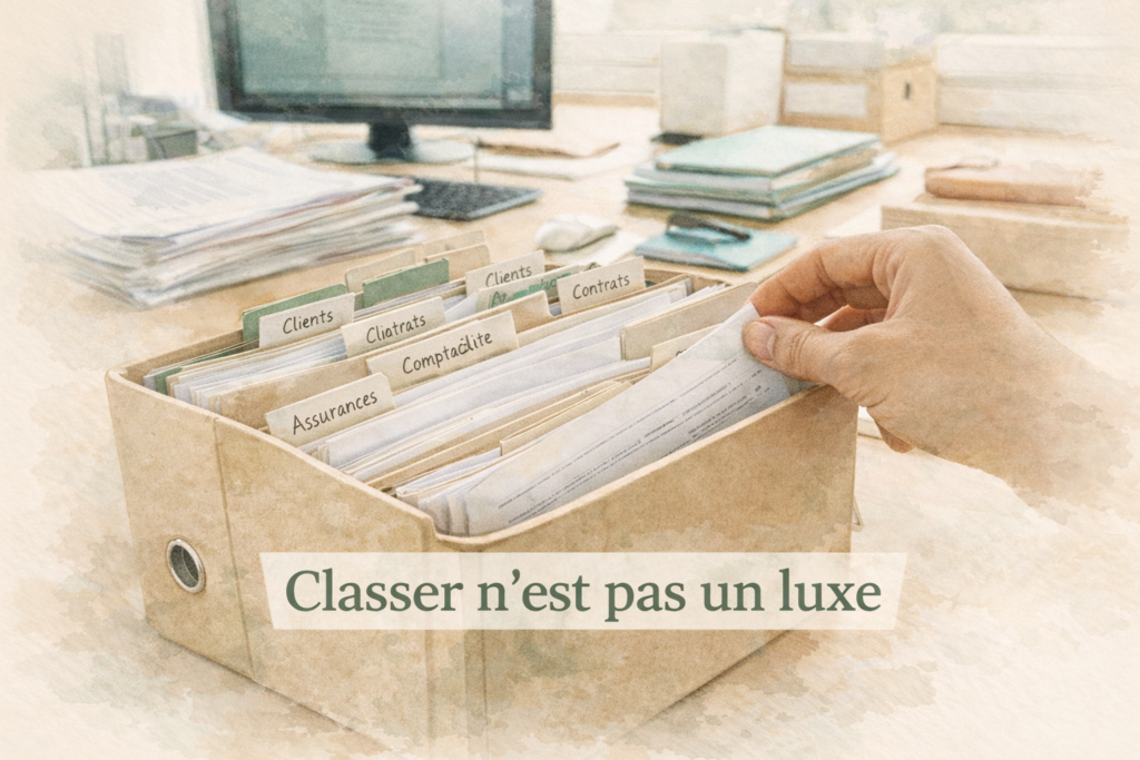 classement des documents administratifs organisé et structuré